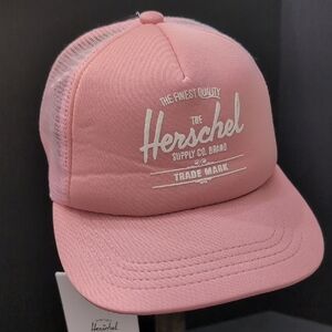 Hershal ,Whaler, Mesh,Soft Brim NWT, Women's Pink Trucker Hat.